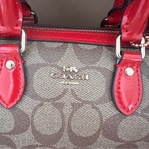 Coach Boxed Mini Rowan Crossbody With Hearts Key Ring In Signature CN751 - Picture 3 of 10